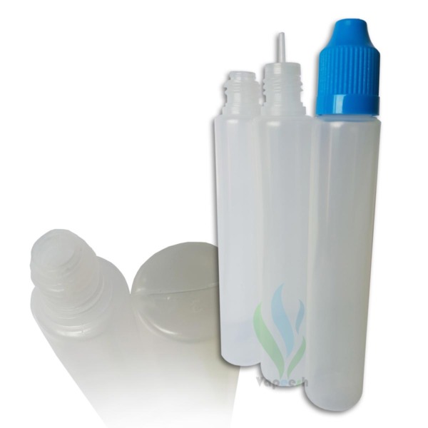 Unicorn LDPE bottles with blue cap & natural tip